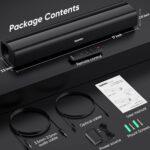 Saiyin TV Soundbar, Small 40W Soundbar for TV, Surround Sound System with Bluetooth/Optical/AUX Connection for PC/Games/Projectors, 43.2 cm - Image 7