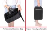 Polyester W10 Camera Insert Bag Waterproof for Nikon Canon & All DSLR Cameras | DSLR SLR Padded Camera Case Shockproof for Travel | Camera Lens Kit Bag - Image 4