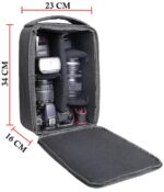 Polyester W10 Camera Insert Bag Waterproof for Nikon Canon & All DSLR Cameras | DSLR SLR Padded Camera Case Shockproof for Travel | Camera Lens Kit Bag - Image 5