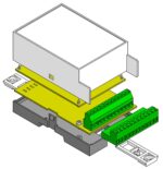 Gaurang Din Rail Enclosure 110 * 70 * 48.55mm for Electronic Home Automation PLC Switch box industrial boxes electrical box ABS enclosure Din Rail Enclosure Control Box (CEB-70-02) - Image 4