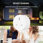 Smart Wi-Fi Plug Weless WiFi Socket APP Remote Control Schedule Function Smart in-Wall Socket Outlet 10A White (UK Plug, AC230V) - Image 5