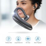 Drumstone TopRated 𝟏𝟓𝐘𝐫 𝐖𝐚𝐫𝐫𝐚𝐧𝐭𝐲 Bluetooth Wireless Single Ear Headset with Noise Cancelling Mic | Hands Free Earpiece with Ear Hook for Driving, Office Calls, Truckers & Business Use - Image 4