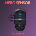 Logitech G304 Lightspeed Wireless Gaming Mouse, Hero Sensor, 12,000 DPI, Lightweight, 6 Programmable Buttons, 250h Battery Life, On-Board Memory, Compatible with PC/Mac - Black - Image 3