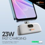 CALLMATE Powernugget 5000mAh 23W Fast Charging Type C Power Bank with 23W Type C PD Input & Output, Compatible with Samsung Type C Phones, Tablets (Type-C, Li-Ion, White) - Image 3