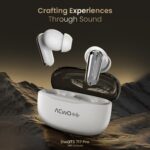 DwOTS 717 PRO | ANC up to 32dB, 40HRS Playback, Fast Charging, Dual Pairing, Quad-mic ENC, Instant auto Connect, IPX5, Bluetooth v5.4, True Wireless Earbuds with mic (Arctic White) - Image 3