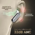 DwOTS 717 PRO | ANC up to 32dB, 40HRS Playback, Fast Charging, Dual Pairing, Quad-mic ENC, Instant auto Connect, IPX5, Bluetooth v5.4, True Wireless Earbuds with mic (Arctic White) - Image 5