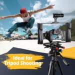 Zeadio Camera Video Rig Cage, Aluminum Filmmaking Movie Making Kit with Top Handle & Arca Type Base, Compatible with All DSLR Camera and Camcorder - Image 4