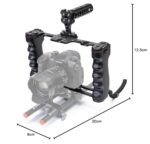 Zeadio Camera Video Rig Cage, Aluminum Filmmaking Movie Making Kit with Top Handle & Arca Type Base, Compatible with All DSLR Camera and Camcorder - Image 6