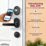 Godrej Advantis Smart Lock | GSL D1R | 3 in 1 Digital Lock I Fingerprint, Mobile App & BLE | Ideal for Left-Hand, Outside Opening Doors I 3-Yrs Warranty I Made in India | Free Installation | Black - Image 3