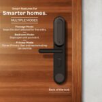 Godrej Advantis Smart Lock | GSL D1R | 3 in 1 Digital Lock I Fingerprint, Mobile App & BLE | Ideal for Left-Hand, Outside Opening Doors I 3-Yrs Warranty I Made in India | Free Installation | Black - Image 5