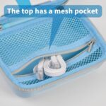 ALLPRIMO Case Compatible with GL SFT1200/ MT3000/ MT1300/ A1300/ AR750S-Ext Wireless Travel Router, Portable WiFi Storage Holder for Ethernet Cable & Power Adapter (Box Only) - Blue - Image 5