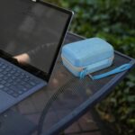 ALLPRIMO Case Compatible with GL SFT1200/ MT3000/ MT1300/ A1300/ AR750S-Ext Wireless Travel Router, Portable WiFi Storage Holder for Ethernet Cable & Power Adapter (Box Only) - Blue - Image 7