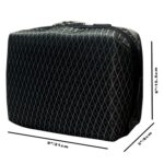 Handcuffs Cable Organiser Bag Polyester Ripstop Tech Storage Organiser for USB Cables | Powerbank Case | Charger Bags| Hard Disk Pouch | Gadgets Organizer (Black) - Image 3