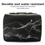 Handcuffs Cable Organiser Bag Polyester Ripstop Tech Storage Organiser for USB Cables | Powerbank Case | Charger Bags| Hard Disk Pouch | Gadgets Organizer (Black) - Image 7