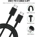 Yantra 45W PD Fast Charge Travel Adapter with Cable – Compatible with Samsung S/F/M/A/Z Series, Black - Image 3