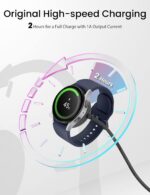 USB C Charger Compatible for Samsung Galaxy Watch 7,6,6 Classic,5 Pro,5,4,4 Classic,3,Active 2,1 USB C Wireless Charging Dock Replacement for Galaxy Smartwatch Charging Cable - Image 4