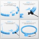Smart Weighted Hula Hoop for Adults, Weight Loss, Non-Fall Fitness Ring with 24 Detachable Knots, Adjustable Weight, Noiseless Auto-Spinning Ball, 2 in 1 Abdomen Fitness Massage…Multicolor - Image 4