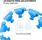 Smart Weighted Hula Hoop for Adults, Weight Loss, Non-Fall Fitness Ring with 24 Detachable Knots, Adjustable Weight, Noiseless Auto-Spinning Ball, 2 in 1 Abdomen Fitness Massage…Multicolor - Image 6