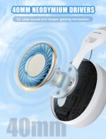 S30 Gaming Headset with Microphone,198g Lightweight Design, Gaming Headphones for Xbox, Xbox Series X|S, PS5, PS4,Switch, PC, Noise Cancelling Mic, Soft Earmuffs,3.5MM Wired (White) - Image 4