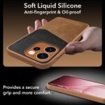 Jkobi Back Cover Case for Oppo Reno15 Pro Mini 5G | Oppo Reno 15 Pro Mini 5G (Dual PU Leather Stitch | Professional Minimalist | Soft and Flexible) - Image 3