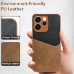 Jkobi Back Cover Case for Oppo Reno15 Pro Mini 5G | Oppo Reno 15 Pro Mini 5G (Dual PU Leather Stitch | Professional Minimalist | Soft and Flexible) - Image 4