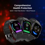 FCUK series 2 Full touch Smartwatch (Color: Black) with 1.69'' Large display, Bluetooth Calling, SpO2, Metal body, Built-in Games, Heart rate monitor, Multiple Watch Faces and Long battery life - Image 4