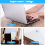 Laptop Riser Stand (2 PCS) – Self Adhesive Invisible Foldable Laptop Stand, Portable Lightweight Cooling Pad, Anti-Slip Silicone Laptop Feet for MacBook, Lenovo, Dell, HP & All Laptops/Tablets - Image 3