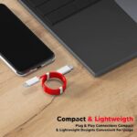 Type-C To Type-C Cable For Tata Tigor XZ Plus Leatherette Pack CNG Original USB Data & Charging Cable PD Dash WRAP Fast Charging 60W High Speed QC 3.0 Cable (Red, 4Amp, SH.K2) - Image 4