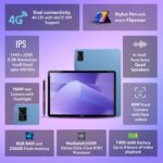 acer Iconia Tab iM11-12M with Stylus Pen| 11.45” IPS Display, G99-8781 Processor, 8GB RAM + 256GB Storage, 16MP Rear+8MP Front Camera,Wi-Fi + 4G LTE(Calling), Android 14,BT 5.2, Slim Metal Body,Blue - Image 3
