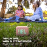 JBL Go 4 in Pink - Portable Bluetooth Speaker Box Pro Sound, Deep Bass and Playtime Boost Function - Waterproof and Dustproof - 7 Hours Runtime - Image 5