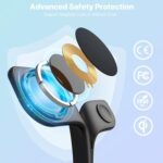 Wireless Charging Station, Magnetic Charging Station, 5 in 1 Fast Charger for ios14 13 12 Series, Wireless Charger Stand for iOS Watch Ultra 8 7 6 5 4 3 2, Airpods Pro 3 2 (Black) - Image 5