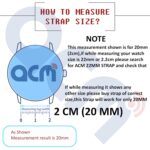 ACM Watch Strap Nylon Soft Loop 20mm compatible with Noise Colorfit Icon Buzz Smartwatch Sports Band Black - Image 6