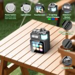 Mini Bluetooth Speaker, Smart Wireless Portable Speaker with Touchscreen, Loud HD Sound, LED Lights, BT5.4, All In One Small Audio for Home/Outdoor/Travel/Shower/Party/Beach/Camping/Hiking/Cycling - Image 5