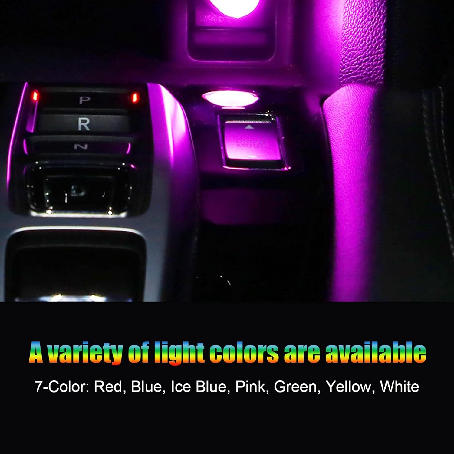 7pcs LED Car Interior Lamp 7‑Color USB Ambient Lamp Auto Decorative Ambient Lamp for Computers Laptop Power Bank - Image 3