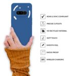 SPRIG Compatible with Nothing Phone 3A Premium SilkTone Back Cover Drop Tested Shock Proof Mobile Case for Men, Women, Boys and Girls with Camera Protection (Navy Blue) - Image 4