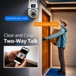 3MP+3MP Dual Lens 1080P WiFi Security Camera | 360° Pan Tilt Smart Home CCTV Camera with Night Vision & Motion Alert - Image 3