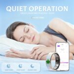Smart Ring for Women & Men, Enamel Smart Ring，Health Fitness Tracker with Heart Rate Monitor,Sleep Tracking, Step Counter, for iPhone Android Blue (#8) - Image 3