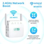 Extend Tecc, Extend Tecc WiFi Booster, Extendtecc WiFi Booster 2022, WiFi Range Extender 300Mbps, Wireless Signal Repeater Booster 2.4 & 5GHz Dual Band 4 Antennas 360° Full Coverage - Image 4