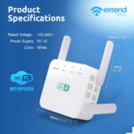 Extend Tecc, Extend Tecc WiFi Booster, Extendtecc WiFi Booster 2022, WiFi Range Extender 300Mbps, Wireless Signal Repeater Booster 2.4 & 5GHz Dual Band 4 Antennas 360° Full Coverage - Image 6
