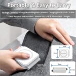 ChargeWave 3-in-1 Wireless Charger for iPhone 17/16/15/14/13/12 Series | 20W MagSafe Compatible Magnetic Foldable Wireless Charging Station for Apple iPhone, Watch & AirPods - Image 5