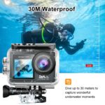UltraHD 5K Action Camera with 50MP | 170° Wide Angle Lens| 2.0-inch LCD| WiFi | EIS| External Mic Support| 30M Waterproof Sports Camera for Diving,Vlogging & Travel - Image 4