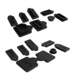 Dorca PS5 Silicone Dust Plugs Set,PS5 Pro/Slim USB HDMI Interface Anti-dust Cover Dustproof Plug for PlayStation5 Console Accessories-8 Pcs(Black) - Image 6
