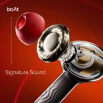 Boat Nirvana Crystl, Transparent Case,Spatial Audio, ANC(~32dB), 100Hrs Battery,4Mics ENx,App Support, Bluetooth Earbuds, TWS Ear Buds Wireless Earphones with mic (Blazing Red) - Image 7
