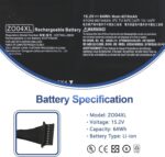 Wefly ZO04XL Laptop Battery Compatible for HP ZBook Studio G3 Mobile Workstation 808450-001 HSTNN-CS8C HSTNN-C88C HSTNN-LB6W Laptop Battery - Image 3