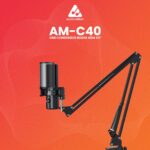 Audio Array AM-C40 Large Diaphragm USB Condenser Microphone Kit | Boom Arm & Pop-Filter | 96kHz/24bit No Latency Headphone Monitoring with Mute & Volume Control Knob | Singing, Podcasting & Streaming - Image 3