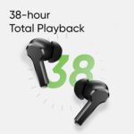 Original Gaming-Ready Buds T110 Bluetooth Truly Wireless in Ear Earbuds with mic, AI ENC for Calls, Google Fast Pair, 38 Hours Total Playback with Fast Charging and Low (Punk Black) EAR157 - Image 3