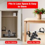 PowerMax Fitness BS-MINI Mini Cycle Pedal Exerciser with Adjustable Resistance and Digital Display - for Light Leg and Arm Exercise and Physiotherapy at Home - Image 4