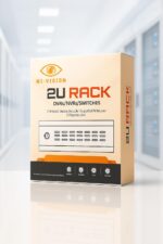 NIVISION CCTV/Server Rack 2U CCTV/DVR/NVR Cabinet Box/DVR Rack Wall Mount with Lock/Network Rack/Server Rack (Grey) Silver Model - Image 3