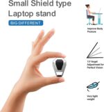 Tellshun Mini Portable Laptop Stand, Invisible Ergonomic Foldable Aluminum Anti-Slip Computer Stand, 2 Pieces - Image 4