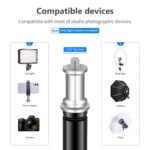 FKU 16 Inch LED Professional Photography Fill Light for Photo and Video with 7 Feet Tripod Stand Flash (White) - Image 3